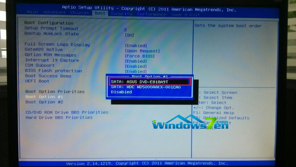 图2 SATA:ASUS DVD-E818A9T