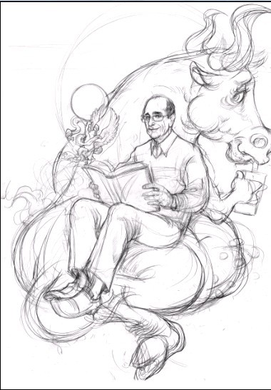 手绘插画过程 我们 painter教程