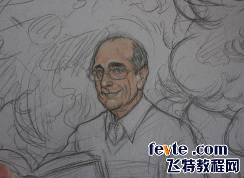 手绘插画过程 我们 painter教程