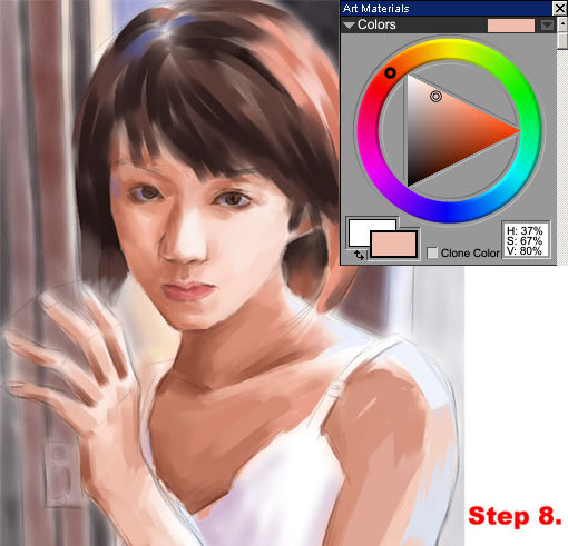 painter绘制粉彩效果女孩 我们 painter教程