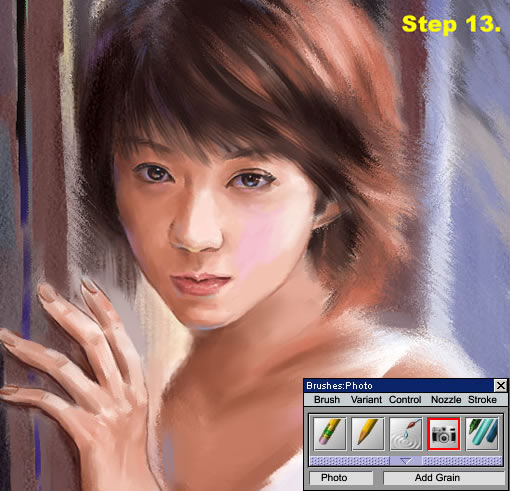 painter绘制粉彩效果女孩 我们 painter教程