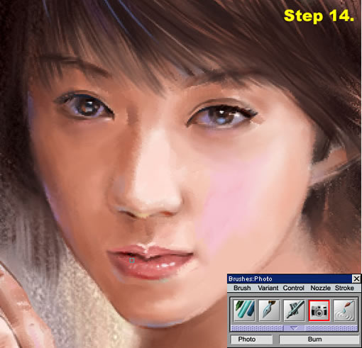 painter绘制粉彩效果女孩 我们 painter教程