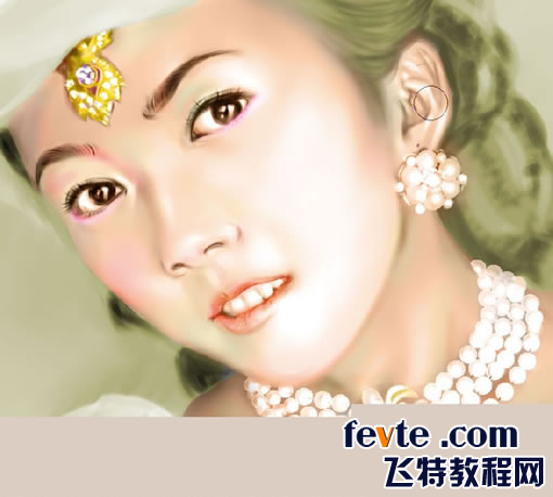 painter绘制漂亮的贵妇 我们 painter教程
