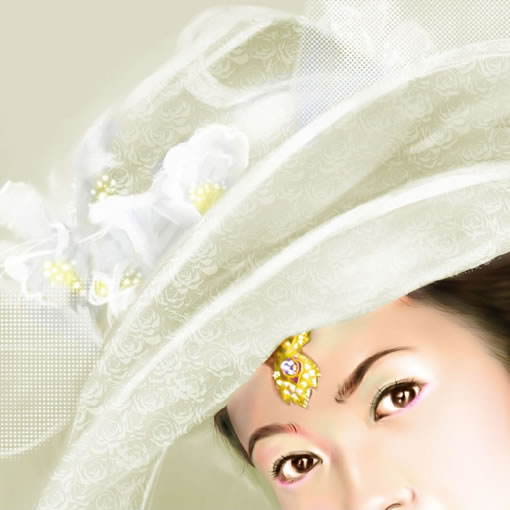 painter绘制漂亮的贵妇 我们 painter教程