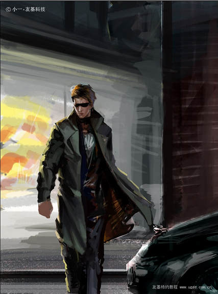 painter绘制动作片爆炸场景 我们 painter教程