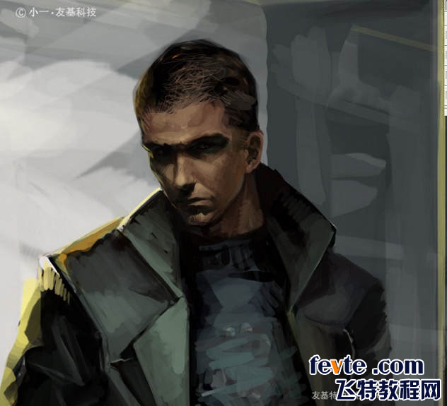 painter绘制动作片爆炸场景 我们 painter教程