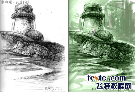 painter绘制仙境场景 我们 painter教程