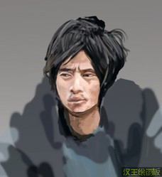 painter绘制网络红人犀利哥 我们 painter教程
