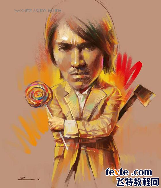 Painter绘制《功夫》漫画海报 我们 painter教程