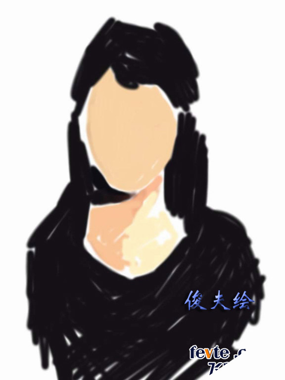 女孩肖像写生 我们 painter教程