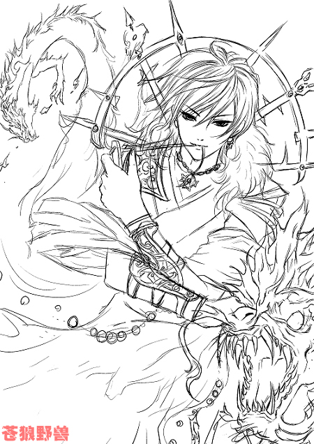 Painter绘制魔法王子漫画 我们 painter教程