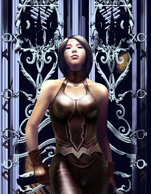 Painter绘制美女刺客 我们 painter教程