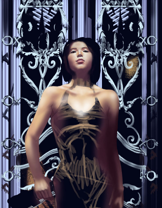 Painter绘制美女刺客 我们 painter教程