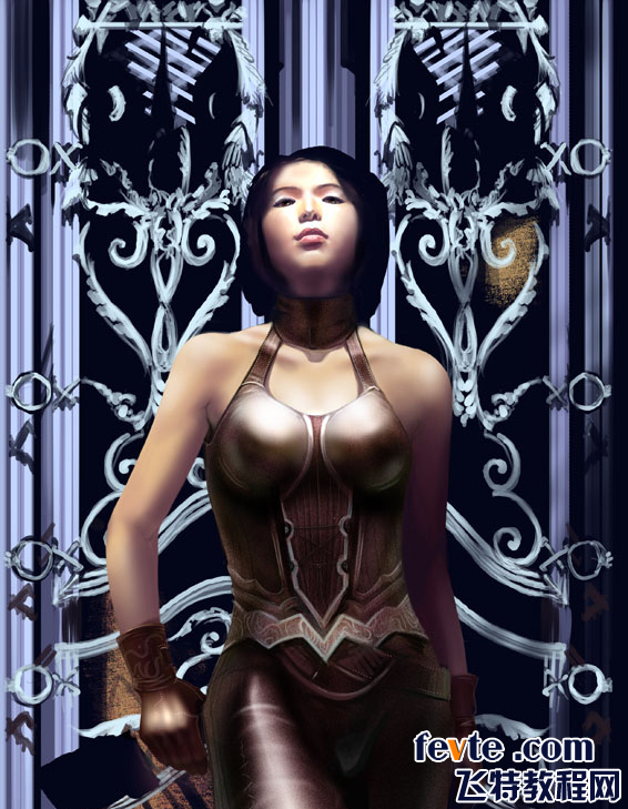 Painter绘制美女刺客 我们 painter教程