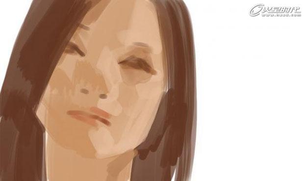 painter绘制写实女孩头像 我们 painter鼠绘教程