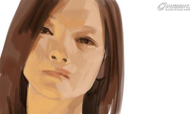 painter绘制写实女孩头像 我们 painter鼠绘教程