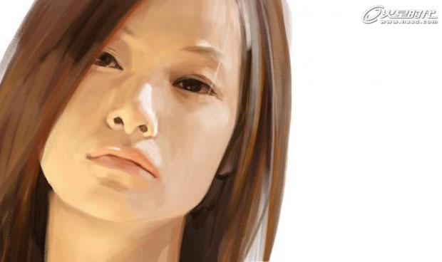 painter绘制写实女孩头像 我们 painter鼠绘教程