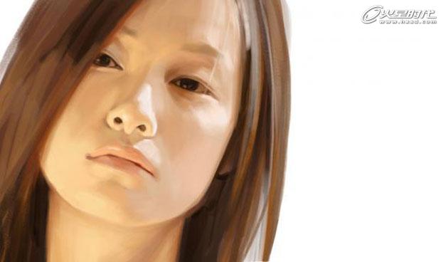 painter绘制写实女孩头像 我们 painter鼠绘教程