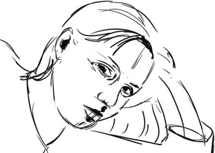 painter绘制金发美女 我们 painter教程
