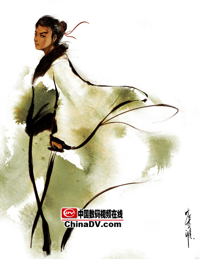 Painter绘制写意国画人物 我们 painter教程