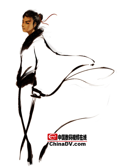 Painter绘制写意国画人物 我们 painter教程