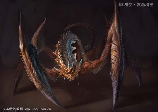 painter绘制科幻怪兽 我们 painter教程