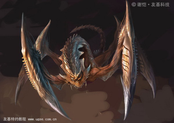 painter绘制科幻怪兽 我们 painter教程