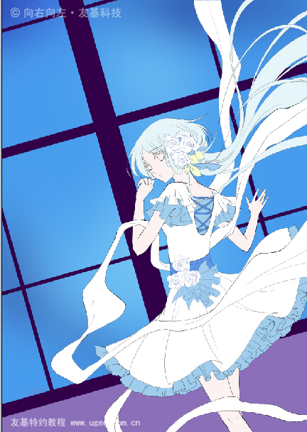 PAINTER绘制梦幻女孩插画 我们 Painter教程