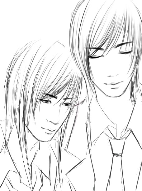 Painter绘制唯美男孩漫画 我们 Painter教程