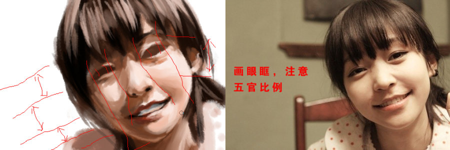 手绘_面部_临摹_写实 我们 painter教程