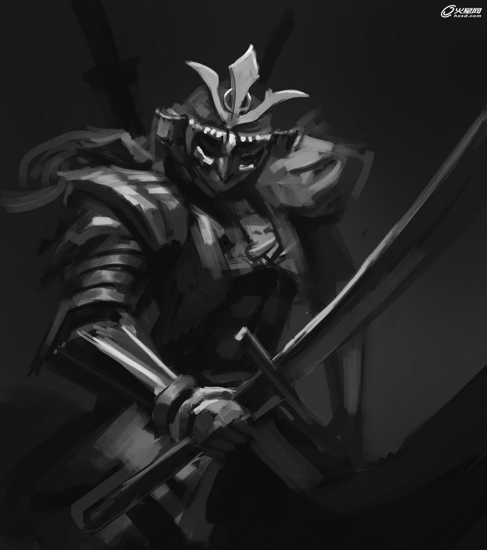painter绘制流亡武士 我们 painter教程