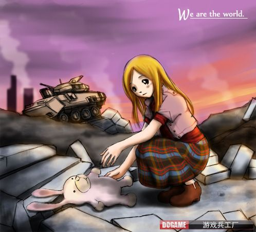 painter绘制悲伤的女孩 我们 painter教程